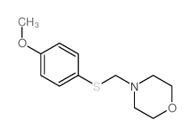 4-[(4-methoxyphenyl)sulfanylmethyl]morpholine Structure