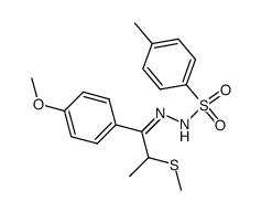 N'-(1-(4-methoxyphenyl)-2-(methylthio)propylidene)-4-methylbenzenesulfonohydrazide Structure