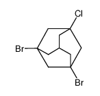 1-chloro-3,5-dibromoadamantane结构式
