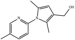 1h-pyrrole-3-methanol, 2,5-dimethyl-1-(5-methyl-2-pyridinyl)-结构式