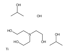 (2-aminoethanolato-N,O)[[2,2',2''-nitrilotris[ethanolato]](1-)-N,O]bis(propan-2-olato)titanium结构式