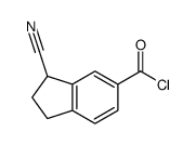 1H-Indene-5-carbonyl chloride, 3-cyano-2,3-dihydro- (9CI) structure