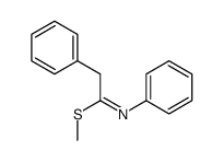 methyl N,2-diphenylethanimidothioate结构式