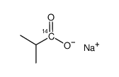 isobutyric acid sodium salt, [carboxyl-14c]结构式