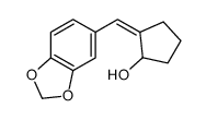 (2E)-2-(1,3-benzodioxol-5-ylmethylidene)cyclopentan-1-ol Structure