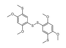 1-[(2,4-dimethoxy-5-methylsulfanylphenyl)disulfanyl]-2,4-dimethoxy-5-methylsulfanylbenzene Structure