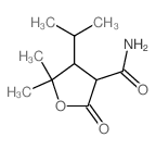 5,5-dimethyl-2-oxo-4-propan-2-yl-oxolane-3-carboxamide Structure