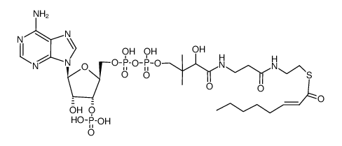 trans-2-octenoyl-CoA Structure