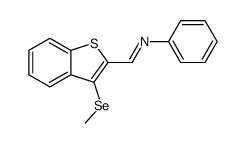 1-(3-methylselanyl-1-benzothiophen-2-yl)-N-phenylmethanimine Structure