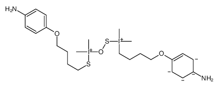 4,4'-[(1,1,3,3-Tetramethyl-1,3-propanedisiloxanediyl)bis(4,1-butanediyloxy)]bis(benzenamine)结构式