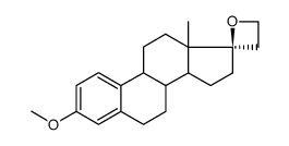 3',4'-Dihydro-3-methoxyestra-1,3,5(10)-trien-17,2'(2'H)-oxete结构式