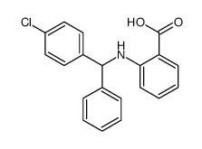 2-[[(4-chlorophenyl)-phenylmethyl]amino]benzoic acid Structure