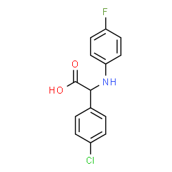 (4-CHLORO-PHENYL)-(4-FLUORO-PHENYLAMINO)-ACETIC ACID结构式