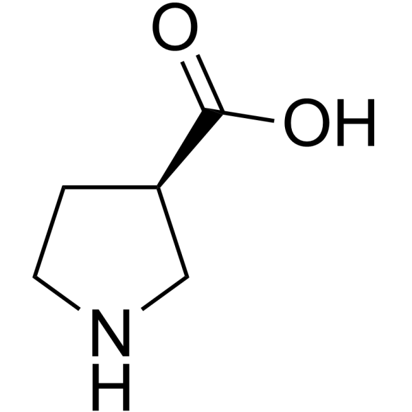 R-吡咯烷-3-甲酸结构式