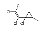 1-chloro-2,3-dimethyl-1-(1,2,2-trichloroethenyl)cyclopropane Structure