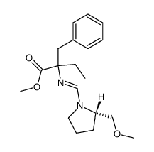 α-Ethyl-α-<(2S)-2-methoxymethyl-1-pyrrolidinylmethyleneamino>benzenepropanoic acid, methyl ester Structure