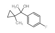 Benzenemethanol,4-fluoro-a-methyl-a-(1-methylcyclopropyl)-结构式