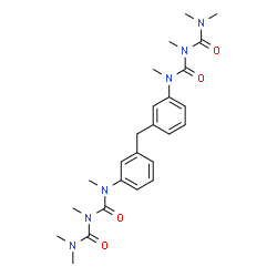 3,3'-[Methylenebis(4,1-phenylene)]bis(1,1,5,5-tetramethylbiuret)结构式