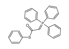 (Triphenylphosphoranyliden)thioessigsaeure-S-phenylester结构式