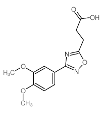 3-[3-(3,4-DIMETHOXYPHENYL)-1,2,4-OXADIAZOL-5-YL]PROPANOIC ACID结构式