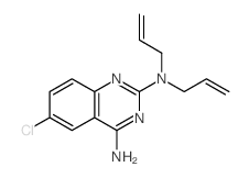 6-chloro-N,N-diprop-2-enyl-quinazoline-2,4-diamine structure