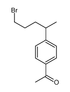 1-[4-(5-bromopentan-2-yl)phenyl]ethanone Structure