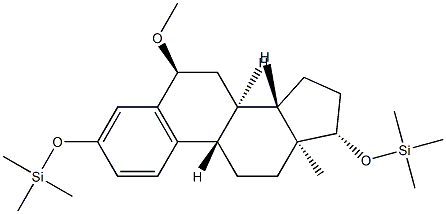 6α-Methoxy-3,17β-bis[(trimethylsilyl)oxy]estra-1,3,5(10)-triene Structure