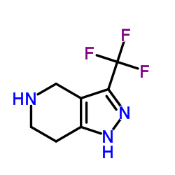 4,5,6,7-四氢-3-三氟甲基-1H-吡唑并[4,3-c]吡啶结构式