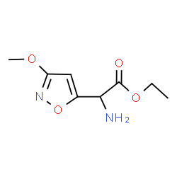 5-Isoxazoleaceticacid,alpha-amino-3-methoxy-,ethylester(9CI)结构式