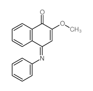 1(4H)-Naphthalenone,2-methoxy-4-(phenylimino)- structure