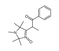 1,2,2,5,5-pentamethyl-4-(2-benzoylethyl-2)-3-imidazoline-3-oxide Structure