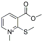 3-(METHOXYCARBONYL)-1-METHYL-2-(METHYLSULFANYL)PYRIDINIUM Structure