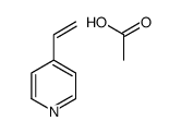 acetic acid,4-ethenylpyridine Structure
