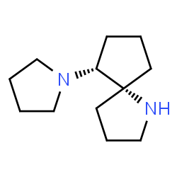 1-Azaspiro[4.4]nonane,6-(1-pyrrolidinyl)-,(5R,6R)-(9CI) Structure