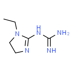 Guanidine, (1-ethyl-4,5-dihydro-1H-imidazol-2-yl)- (9CI)结构式