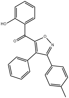 Methanone,(2-hydroxyphenyl)[3-(4-methylphenyl)-4-phenyl-5-isoxazolyl]- Structure