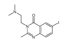 3-[2-(dimethylamino)ethyl]-6-iodo-2-methylquinazolin-4-one结构式