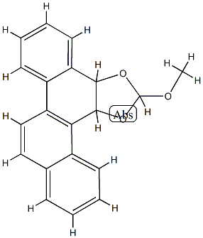 3a,13c-Dihydro-2-methoxychryseno[5,6-d]-1,3-dioxole结构式