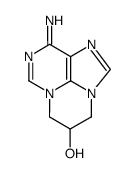 10-imino-5,6-dihydro-4H,10H-pyrimido[1,2,3-cd]purin-5-ol结构式