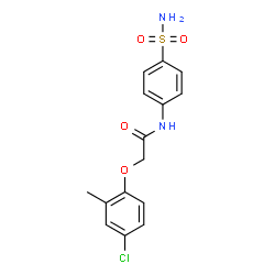 2-(4-chloro-2-methylphenoxy)-N-(4-sulfamoylphenyl)acetamide structure