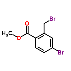 4-溴-2-溴甲基苯甲酸甲酯结构式