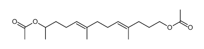 4,8-dimethyl-4(E),8(E)-tridecadiene-1,12-diol diacetate Structure