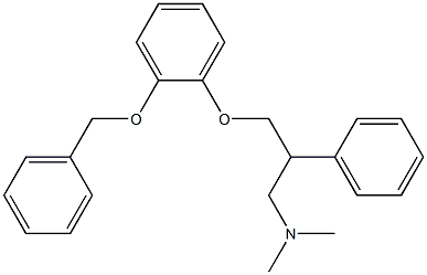 N,N-Dimethyl-β-[[2-(benzyloxy)phenoxy]methyl]benzeneethanamine Structure