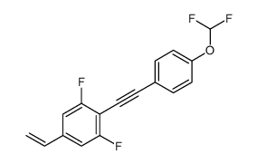 2-[2-[4-(difluoromethoxy)phenyl]ethynyl]-5-ethenyl-1,3-difluorobenzene Structure