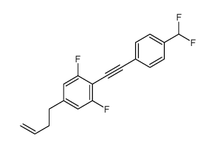 5-but-3-enyl-2-[2-[4-(difluoromethyl)phenyl]ethynyl]-1,3-difluorobenzene结构式