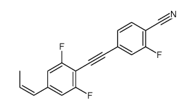 4-[2-(2,6-difluoro-4-prop-1-enylphenyl)ethynyl]-2-fluorobenzonitrile Structure