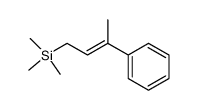 (E)-1-(Trimethylsilyl)-3-phenylbut-2-ene结构式