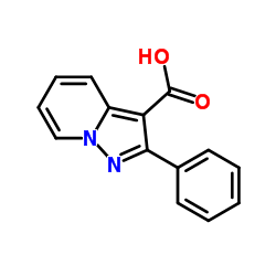2-苯基吡唑并[1,5-a]吡啶-3-羧酸结构式