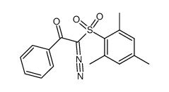α-benzoyl-α-(2-mesitylenesulfonyl)diazomethane Structure