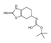 tert-Butyl (2-amino-4,5,6,7-tetrahydrobenzo[d]thiazol-6-yl)carbamate Structure